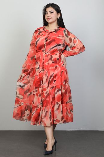 Picture of Roguee 2121xl RED Plus Size Women Dress 