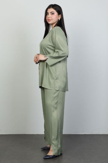 Picture of Dalida 47055xl KHAKI Plus Size Women Suit