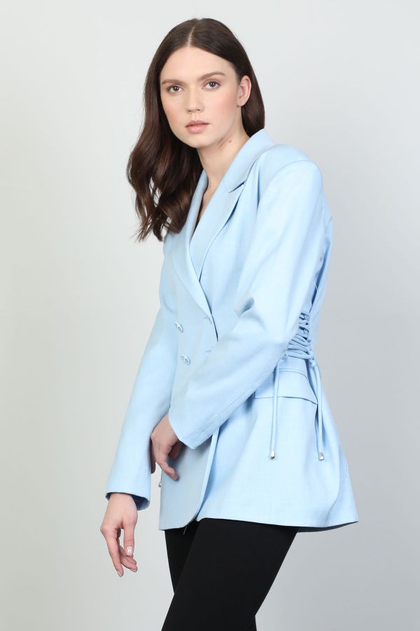 Fimore 5703-6 TURKUAZ Kadın Ceket resmi