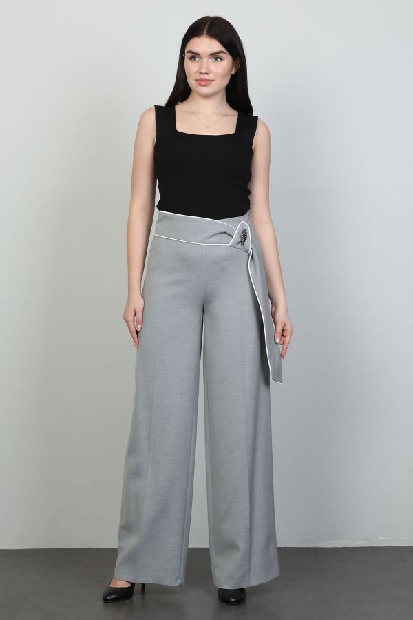 Picture of Vangeliza 24Y22052-1 GREY Women's Trousers