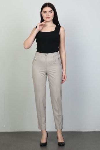 Picture of Vangeliza 24Y22068 GREY Women's Trousers