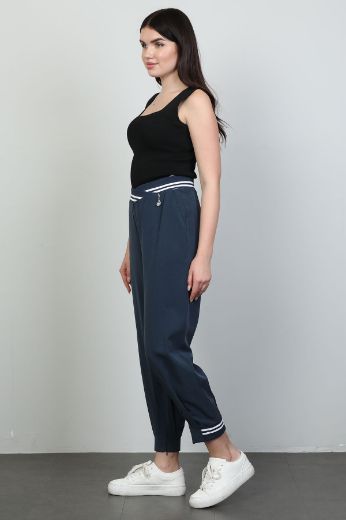 Picture of Vangeliza 24Y22058 NAVY BLUE Women's Trousers