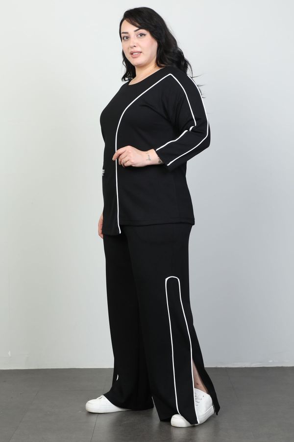 Picture of Dalida 47072xl BLACK Plus Size Women Suit