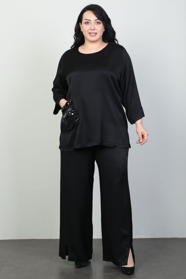 Picture of Dalida 47055xl BLACK Plus Size Women Suit