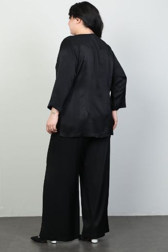 Picture of Dalida 47055xl BLACK Plus Size Women Suit