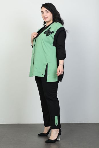 Picture of Dalida 47064xl GREEN Plus Size Women Suit