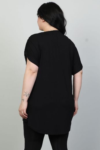 Picture of Red Export Women P072xl BLACK Plus Size Woman T-Shirt