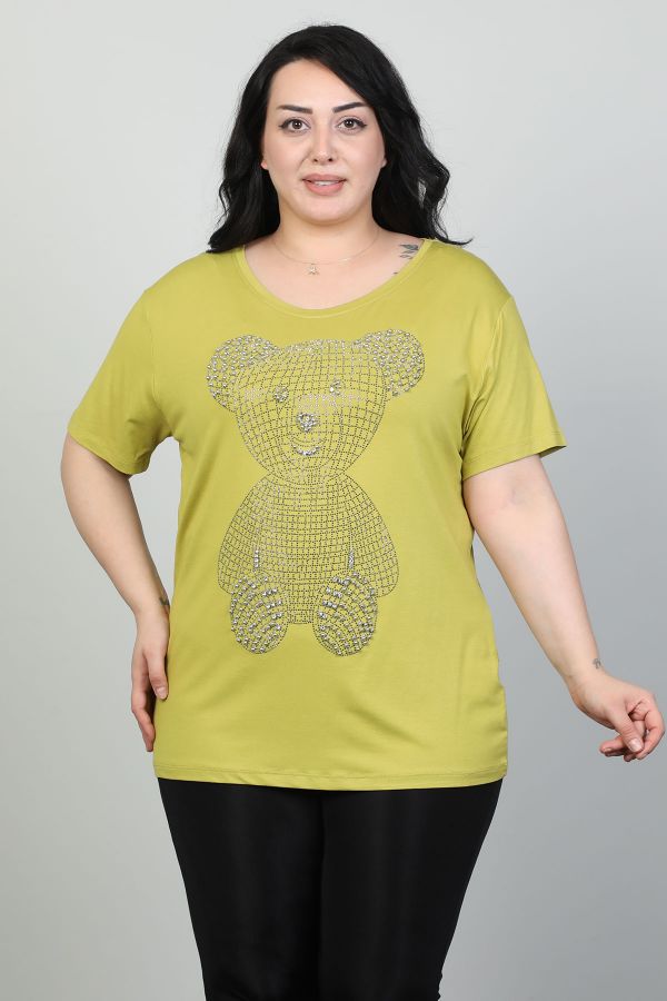Picture of Red Export Women P068xl YELLOW Plus Size Woman T-Shirt