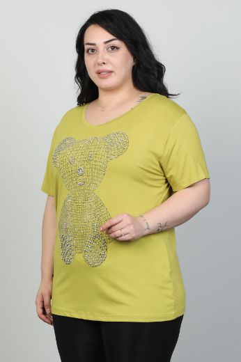 Picture of Red Export Women P068xl YELLOW Plus Size Woman T-Shirt