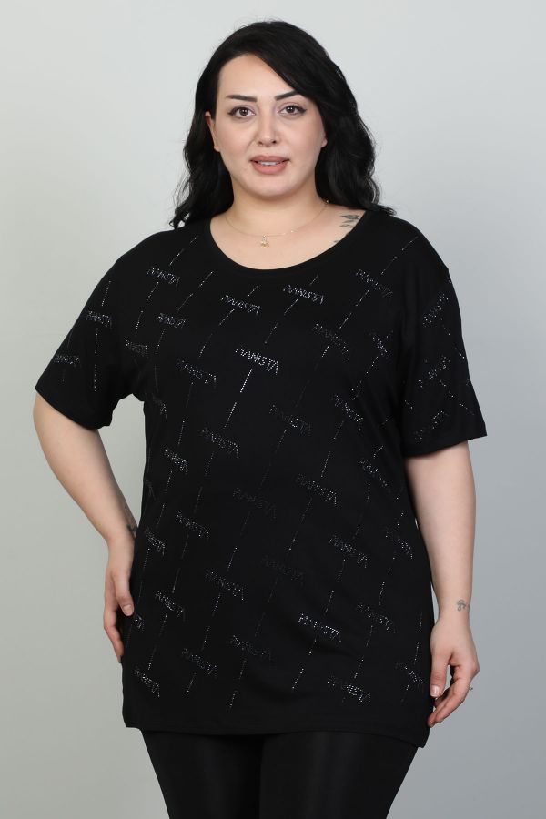 Picture of Red Export Women P081xl BLACK Plus Size Woman T-Shirt