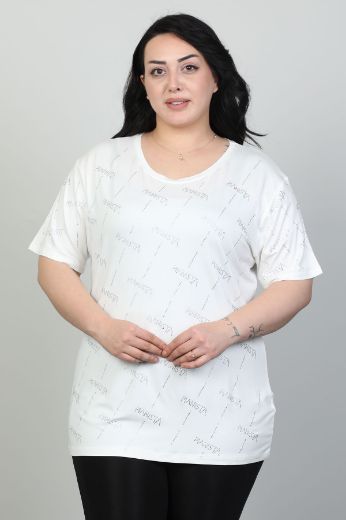 Picture of Red Export Women P081xl ECRU Plus Size Woman T-Shirt