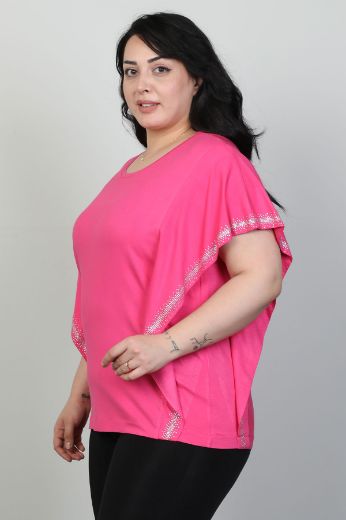 Picture of Red Export Women P077xl PINK Plus Size Woman T-Shirt
