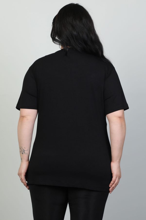 Picture of Red Export Women P063xl BLACK Plus Size Woman T-Shirt