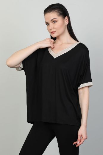 Picture of First Orme 346 BLACK Women Blouse