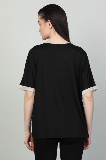 Picture of First Orme 346 BLACK Women Blouse
