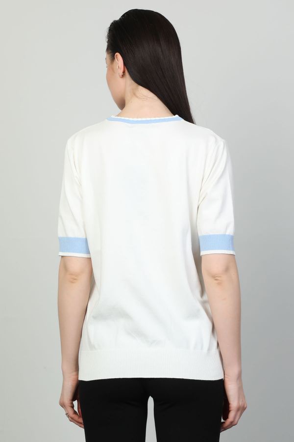 Picture of First Orme 2948 LIGHT BLUE Women Blouse