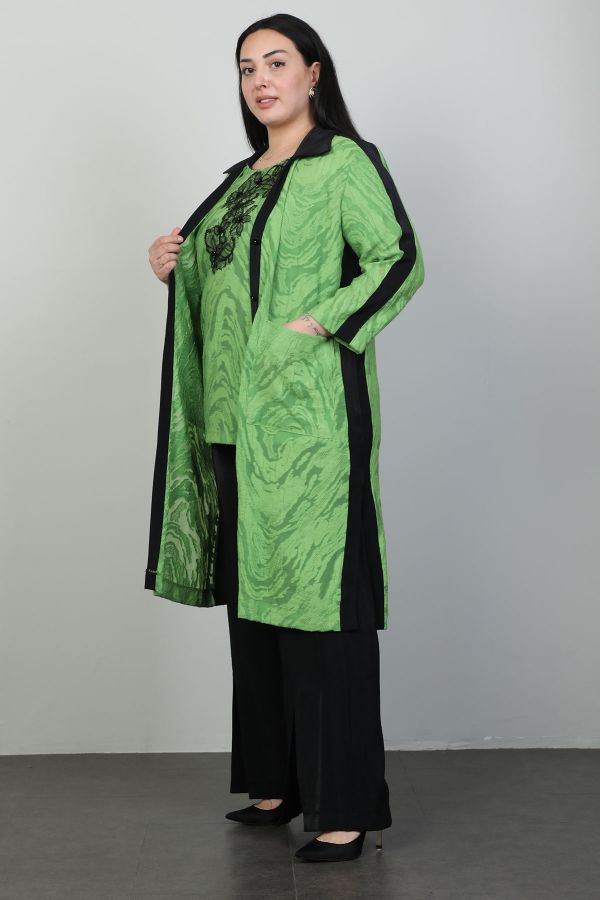 Изображение Dalida 45031xl Фисташковый зеленый Женский костюм  большого размера