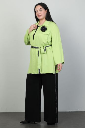 Изображение Roguee 24Y-1553xl Фисташковый зеленый Женский костюм  большого размера