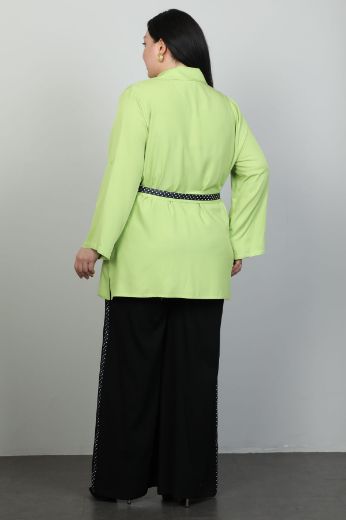 Изображение Roguee 24Y-1553xl Фисташковый зеленый Женский костюм  большого размера