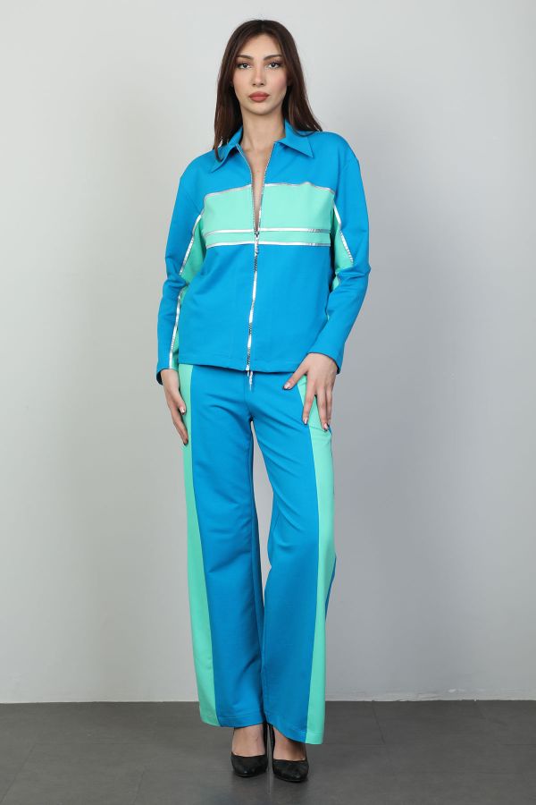 Picture of 4gKiwe MTKJ005 BLUE Women Suit