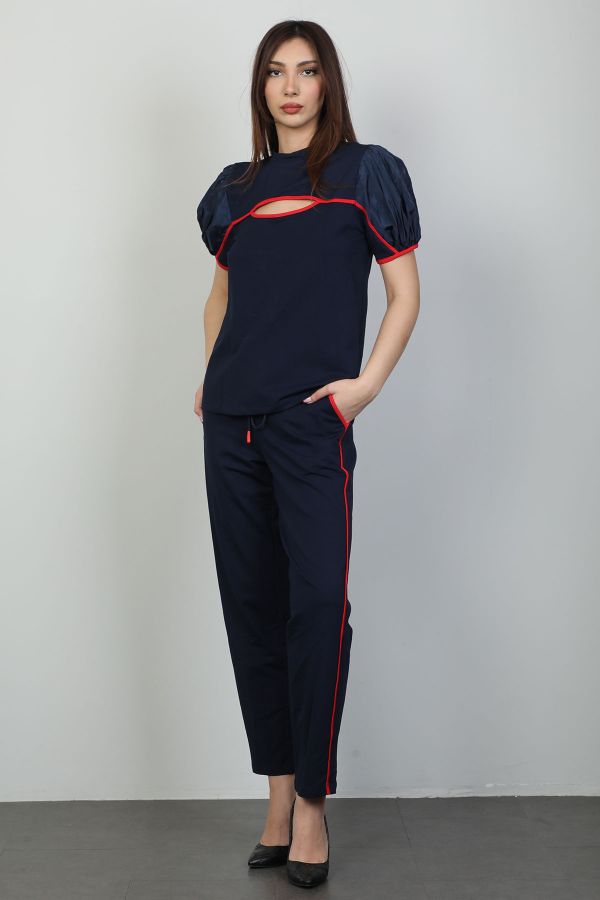 Picture of 4gKiwe MTKJ002 NAVY BLUE Women Suit