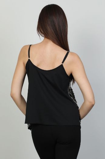 Picture of Modalinda 43082 BLACK Women Blouse