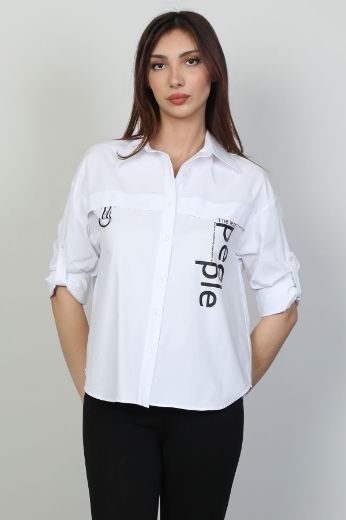 Picture of Modalinda 43195 ECRU Women Shirt