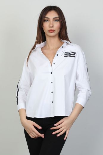 Picture of Modalinda 43204 ECRU Women Shirt