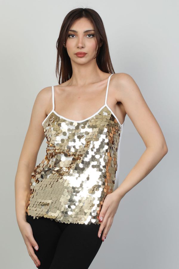 Picture of Modalinda 43082 GOLDEN Women Blouse