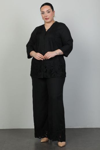 Picture of Arda Tex B205105xl BLACK Plus Size Women Suit