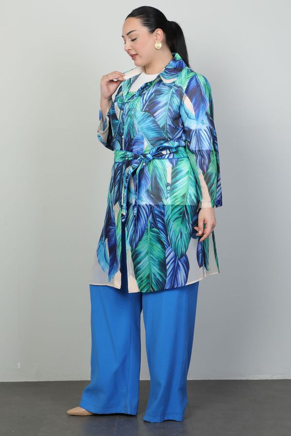 Picture of Roguee 24Y-1569xl BLUE Plus Size Women Suit