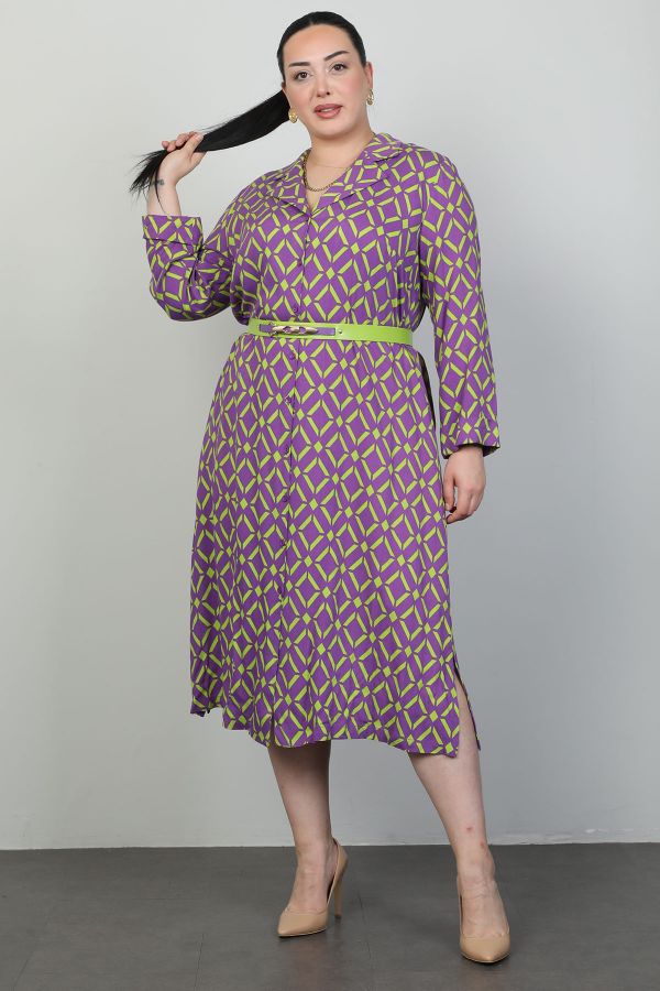 Picture of Roguee 24Y-2109xl LILAC Plus Size Women Dress 