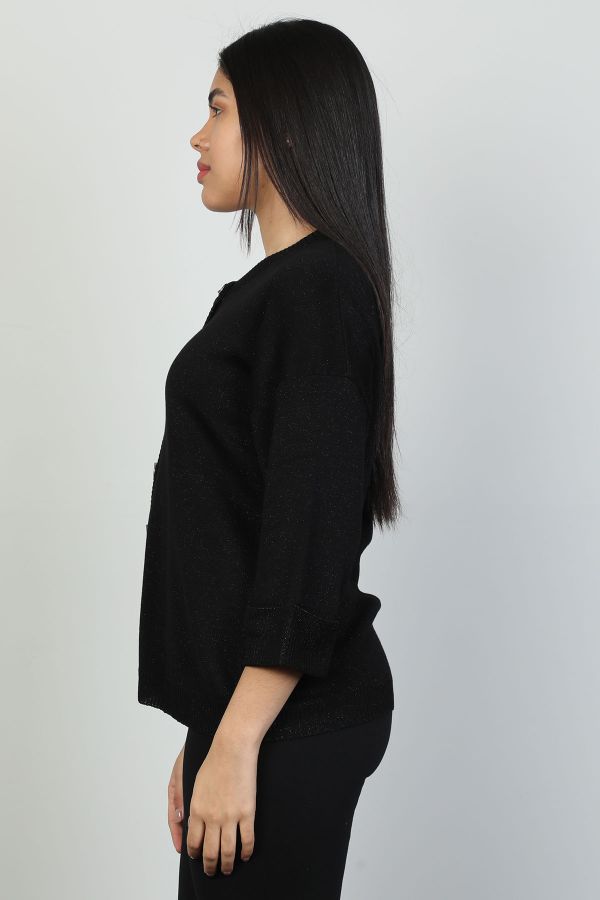 Picture of First Orme 2969 BLACK WOMANS CARDIGAN