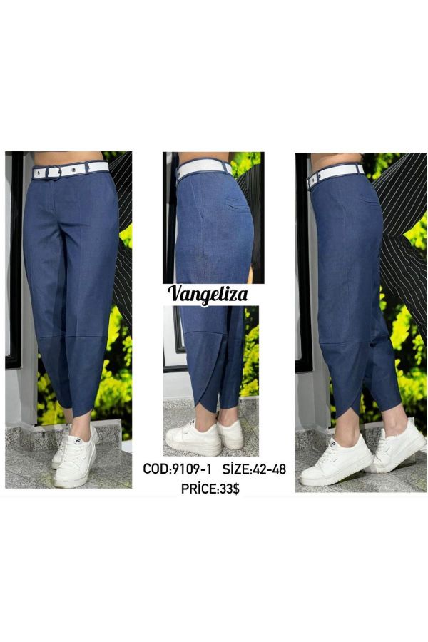 Picture of Vangeliza 9109-1 NAVY BLUE Women's Trousers