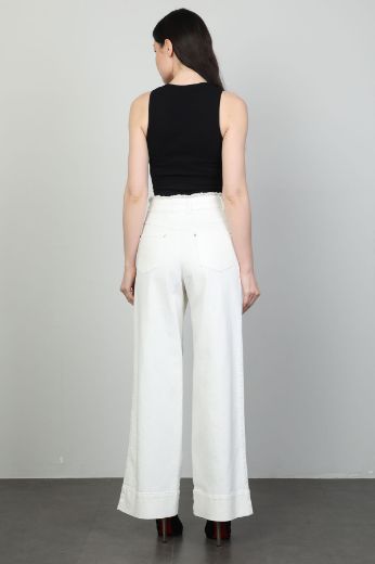 Picture of 4gKiwe MVJ009 ECRU Women's Trousers