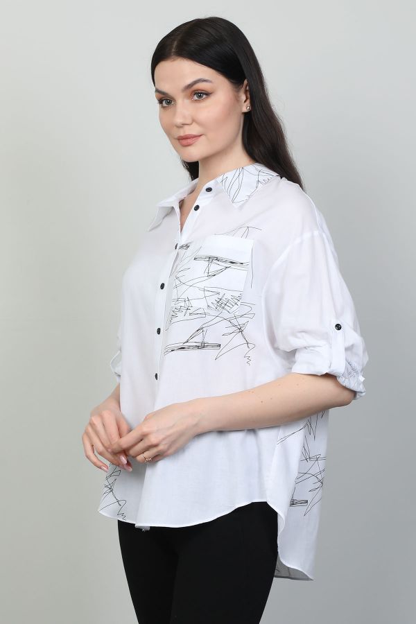 Picture of Modalinda 44239 ECRU Women Shirt