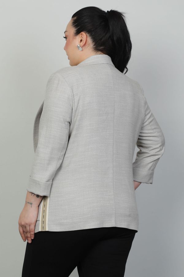 Изображение Pizara Line 76600xl БЕЖЕВЫЙ Женский пиджак большого размера
