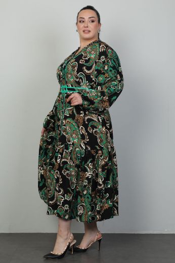 Picture of Roguee 2139xl GREEN Plus Size Women Dress 
