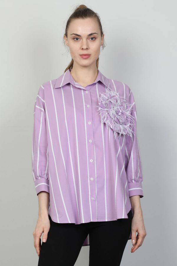 Picture of Modalinda 43250 PURPLE Women Shirt