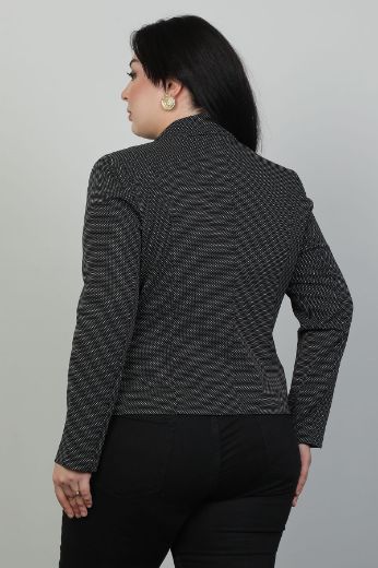 Изображение Pizara Line 76930xl ЧЕРНЫЙ Женский пиджак большого размера