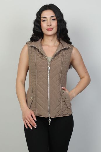 Picture of Lasagrada L11787 BROWN Women Vest