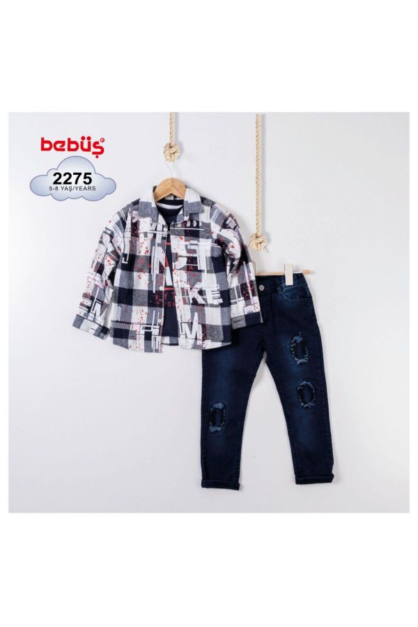 Изображение Bebüş 2275 БЕЛЫЙ Детский костюм для мальчиков