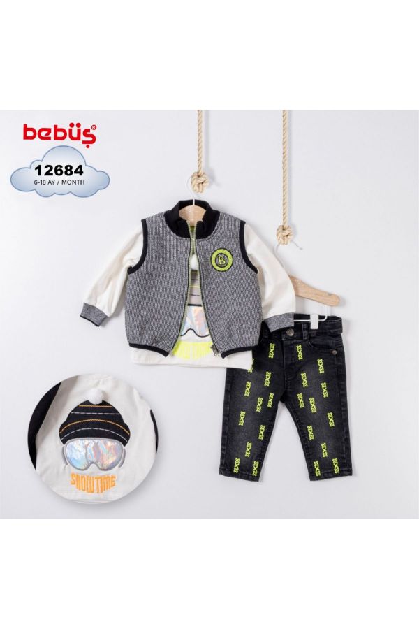 Изображение Bebüş 12684 ЖЕЛТЫЙ Детксий костюм для младенцев