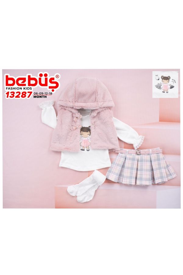 Изображение Bebüş 13287 РОЗОВЫЙ Детксий костюм для младенцев