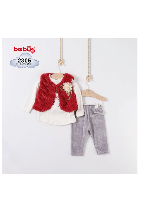 Изображение Bebüş 2305 КРАСНЫЙ Детксий костюм для младенцев