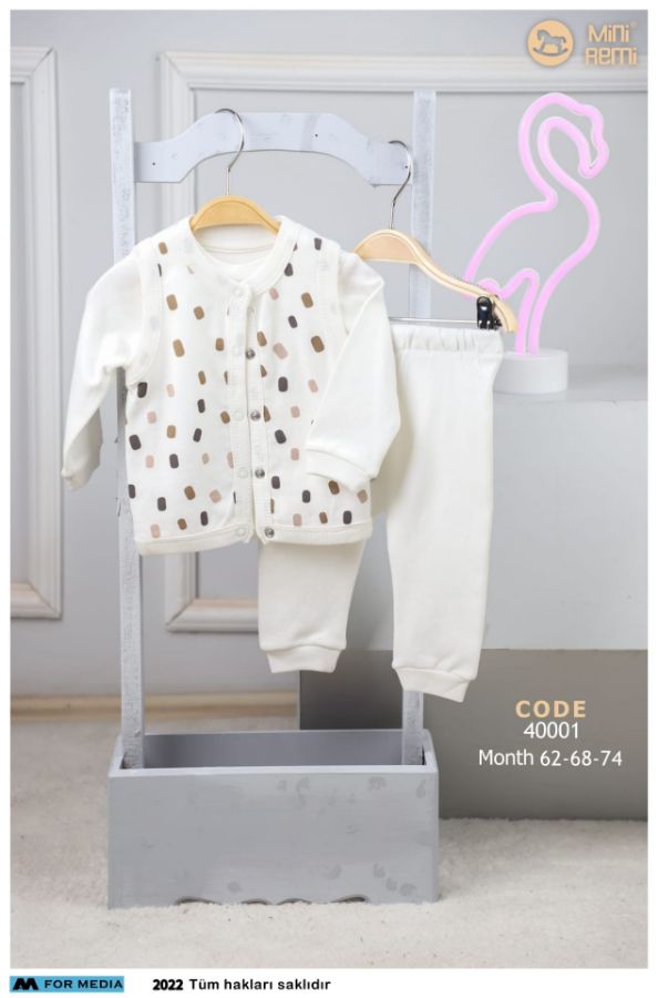 Picture of KTS KIDS 40001 ECRU Baby Suit