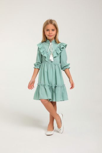 Picture of Lome Kids L10 GREEN Girl Dress