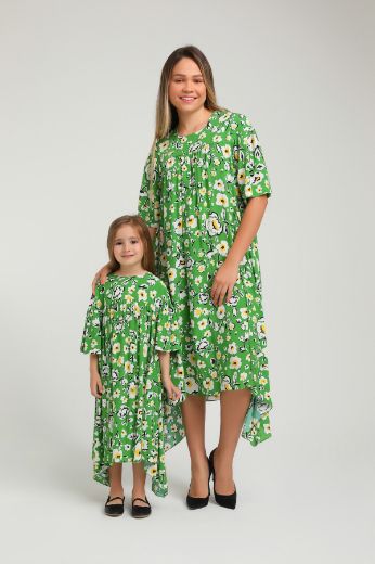 Picture of Lome Kids L21 GREEN Girl Dress