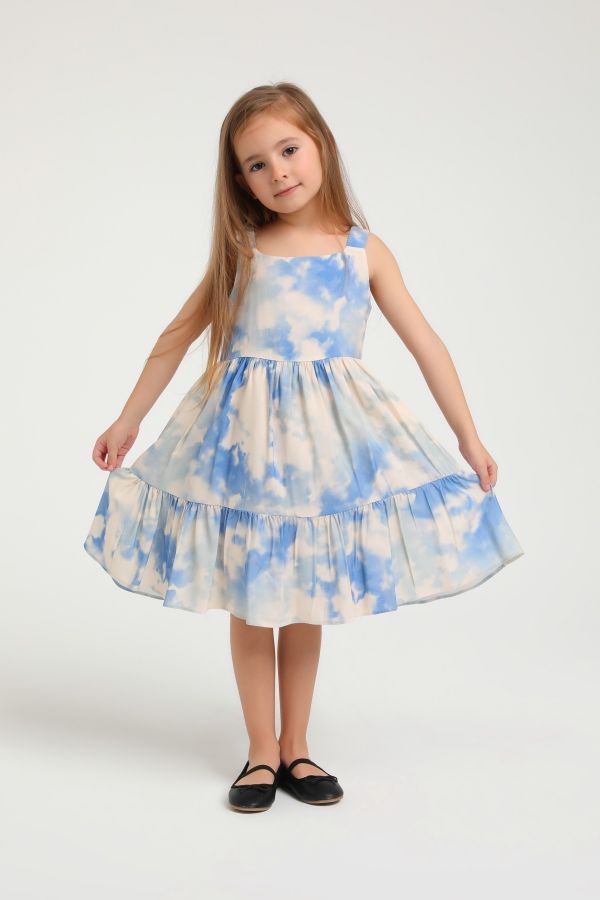 Picture of Lome Kids L17 BLUE Girl Dress