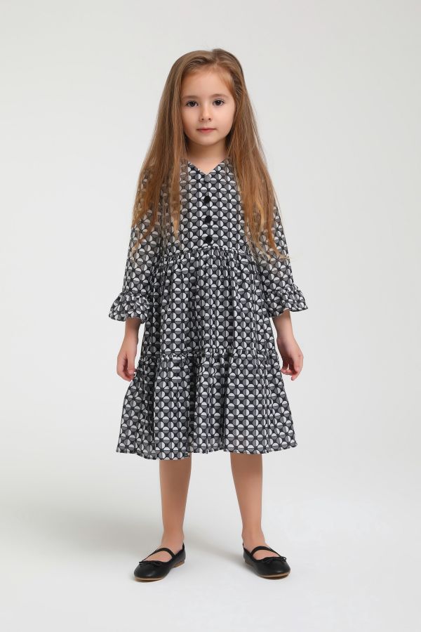 Picture of Lome Kids L12 BLACK Girl Dress